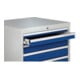 Armoire à tiroirs H1019×I705×P736mm gris/bleu 2x75, 2x100, 2x125, 1x300mm tiroirs