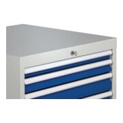 Armoire à tiroirs H1019xl1005xP736mm gris/anthr. 6 tiroir extractible-2