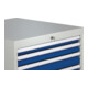 Armoire à tiroirs H1019xl1005xP736mm gris/bleu 6 tiroir extractible-2