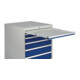 Armoire à tiroirs H1019xl705xP736mm gris clair/bleu de sécurité 6 tiroir extract