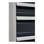 Armoire à tiroirs H1019xl705xP736mm gris clair/gris anthracite 6 tiroir extracti-4