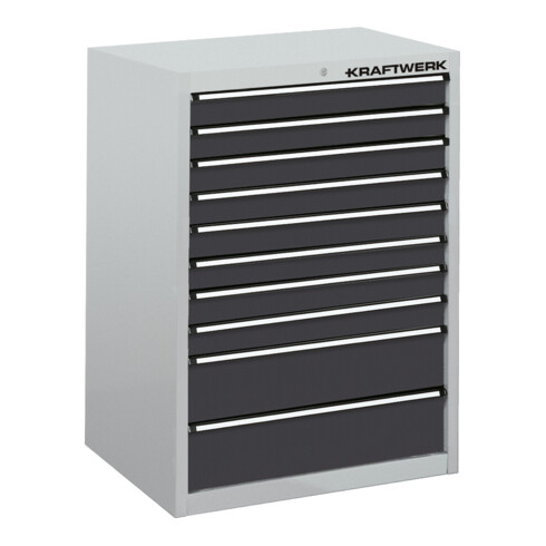 Armoire à tiroirs Kraftwerk 550 avec 10 tiroirs, 1000x695x695 mm V150