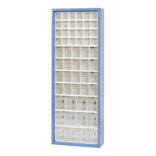 Armoire à tiroirs MultiStore 56 tôle d’acier laquée, laque cuite au four, bleu gentiane