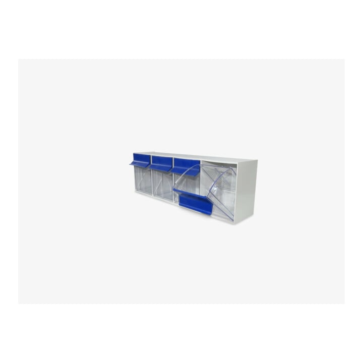 Armoire à tiroirs MultiStore 56 tôle d’acier laquée, laque cuite au four, bleu gentiane