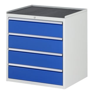 Armoire à tiroirs Rau avec tapis antidérapant 4 tiroirs -XL 4x180mm