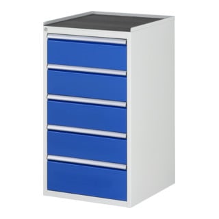 Armoire à tiroirs Rau avec tapis antidérapant 5 tiroirs L 4x180 1x210mm