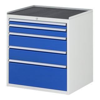 Armoire à tiroirs Rau avec tapis antidérapant 5 tiroirs -XL 1x60 1x90 2x150 1x270mm