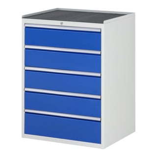 Armoire à tiroirs Rau avec tapis antidérapant 5 tiroirs -XL 4x180 1x210mm