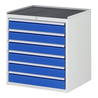 Armoire à tiroirs Rau avec tapis antidérapant 6 tiroirs -XL 6x120mm