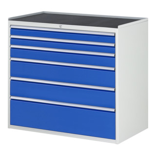 Armoire à tiroirs Rau avec tapis antidérapant 6 tiroirs-XXL 2x90 1x120 2x180 1x270mm