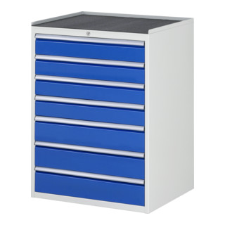 Armoire à tiroirs Rau avec tapis antidérapant 7 tiroirs -XL 4x120 3x150mm