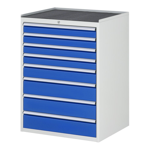 Armoire à tiroirs Rau avec tapis antidérapant, 8 tiroirs, 1035 mm 650 mm