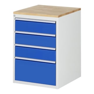 Armoire à tiroirs Rau hêtre-top et 4 x tiroirs L 3x150 1x270mm
