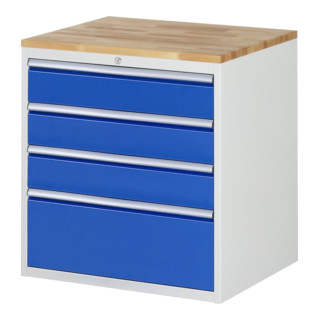 Armoire à tiroirs Rau hêtre-top et 4 x tiroirs-XL 3x150 1x270mm