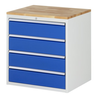 Armoire à tiroirs Rau hêtre-top et 4 x tiroirs -XL 4x180mm