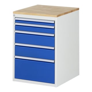 Armoire à tiroirs Rau hêtre-top et 5 x tiroirs L 1x60 1x90 2x150 1x270mm