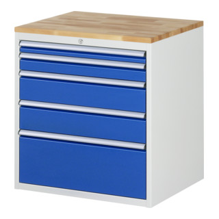 Armoire à tiroirs Rau hêtre-top et 5 x tiroirs-XL 1x60 1x90 2x150 1x270mm