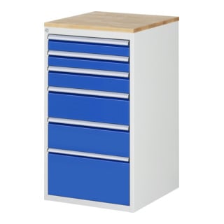 Armoire à tiroirs Rau hêtre-top et 6 x tiroirs L 2x90 1x120 2x180 1x270mm