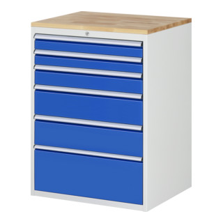 Armoire à tiroirs Rau hêtre-top et 6 x tiroirs -XL 2x90 1x120 2x180 1x270mm