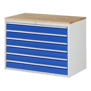 Armoire à tiroirs Rau Hêtre-Top et 6 x tiroirs -XXL 6x120mm