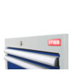 Armoire à tiroirs STIER, avec 4 tiroirs, lxPxH 600x575x620 mm, gris clair/bleu gentiane-2
