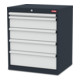Armoire à tiroirs STIER en acier avec 5 tiroirs-1