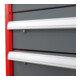 Armoire à tiroirs STIER avec 6 tiroirs, lxPxH 600x575x920 mm, RAL 3020 / RAL 7016-4
