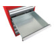 Armoire à tiroirs STIER, avec 7 tiroirs, lxPxH 600x575x1 020 mm, rouge/gris anthracite-5