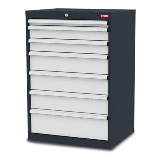 STIER Armoire à tiroirs avec 7 tiroirs