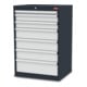 Armoire à tiroirs STIER, avec 7 tiroirs lxPxH 700x575x1020 mm-1