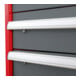 Armoire à tiroirs STIER, avec 7 tiroirs, lxPxH 900x575x1 020 mm, rouge/gris anthracite-4