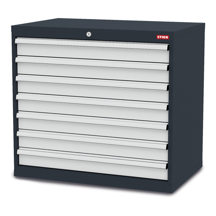 STIER Armoire à tiroirs 7 tiroirs avec séparation métallique 12 compartiments