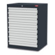 Armoire à tiroirs STIER, avec 8 tiroirs lxPxH 700x575x920 mm-1