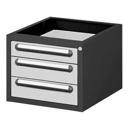 Conteneur sous-armoire STIER Premium avec 3 tiroirs, lxPxH 480x600x395 mm