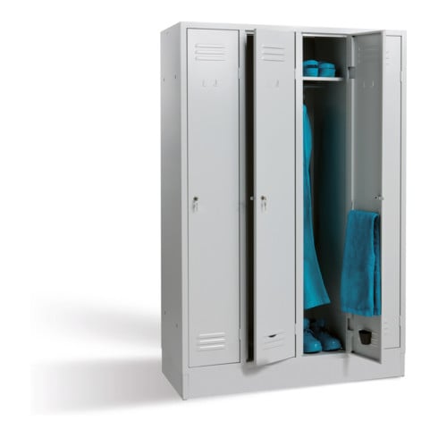 Armoire Bedrunka+Hirth 3 compartiments avec serrure à pêne rotatif