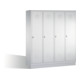 Armoire C+P Classic sur socle 4 compartiments avant gris clair corps gris clair gris clair-1