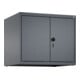 C+P Armoire haute Classic PLUS, 50 × 50 × 50 cm, 7016/7016 Fermeture à loquet de sécurité rotatif