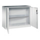 Armoire d'appoint à outils C+P avec portes battantes, 1 tablette intérieure, H1000xL1200xP500mm Façade gris clair Corps gris clair