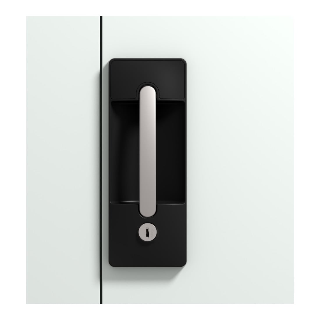 Armoire d'appoint à outils C+P avec portes battantes, 1 tablette intérieure, H1000xL930xP500mm Façade gris clair Corps gris clair