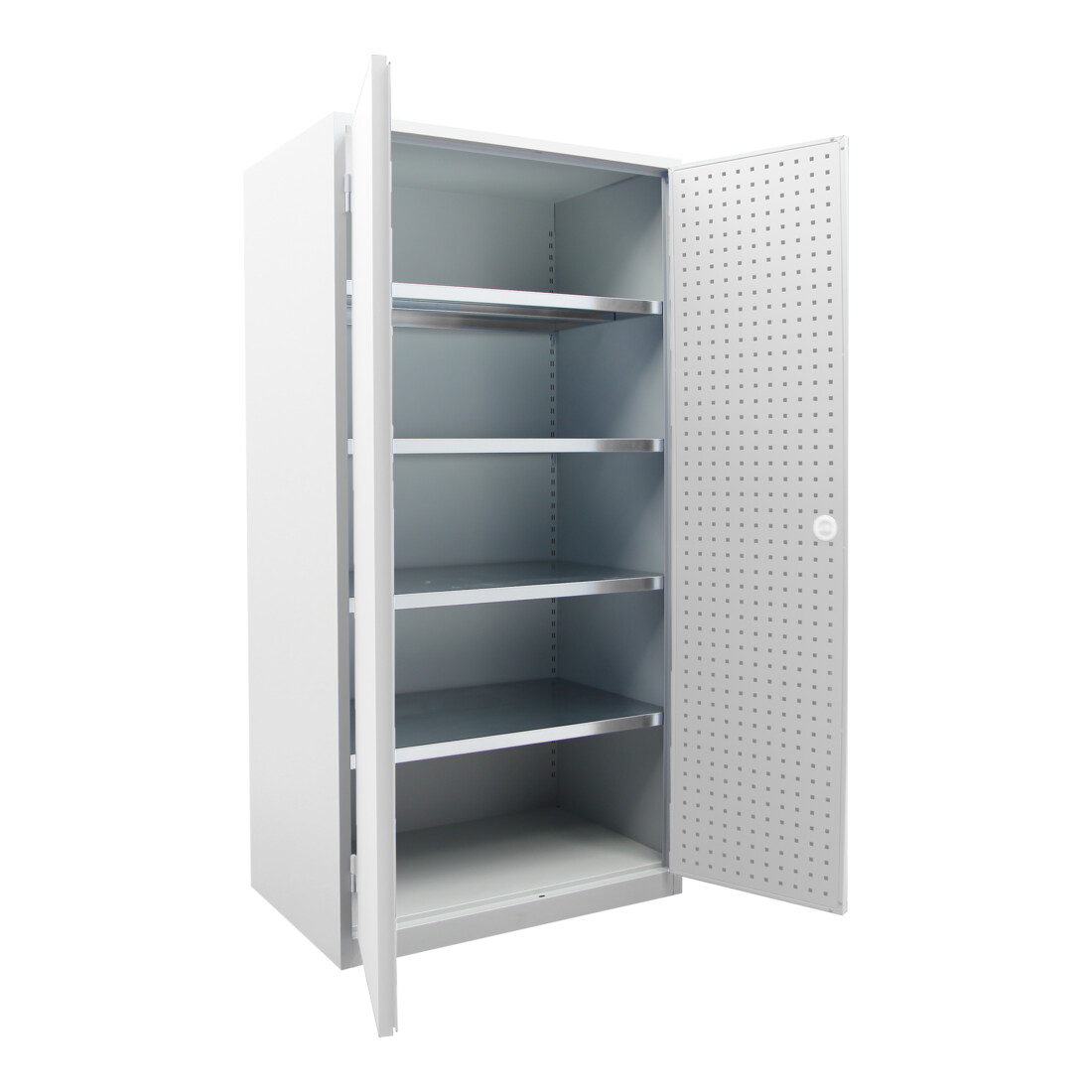 Armoire d'atelier à serrure STIER LP 1940x1000x600mm, gris clair