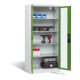 Armoire de charge C+P pour 5 outils électriques, fenêtre, H1950xL930xP500mm, vert réséda/gris clair-5