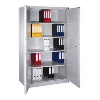 Armoire de protection incendie C+P Certos, 5 hauteurs de dossier, H1950xL1200xP500mm Face avant gris clair corps gris clair gris clair
