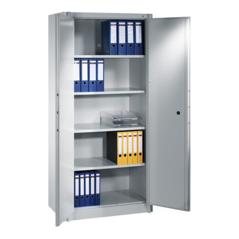 Armoire de protection incendie C+P Certos, 5 hauteurs de dossier, H1950xL930xP500mm Face avant gris clair corps gris clair gris clair