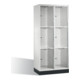 C+P Intro XL armoire de rangement avec portes en verre acrylique 6 compartiments corps gris clair certificat GS Oui-1