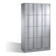 Armoire de rangement C+P Resisto, 12 compartiments, H1950xL1150xP540mm aluminium blanc-1