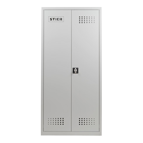 Armoire environnementale STIER avec 4 étagères galvanisées