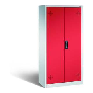 Armoire de sécurité STIER avec 4 bacs-étagères galvanisés 1950x930x500mm