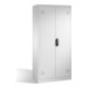 Armoire d'environnement C+P avec portes battantes, 4 bacs en polyéthylène, H1950xL930xP500mm Façade gris clair Corps gris clair-1