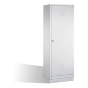 Armoire double C+P Classic sur socle, pour 1 personne, H1800xL610xP500mm avant gris clair corps gris clair gris clair-1