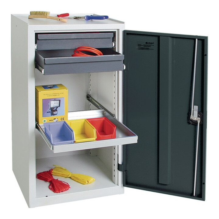 Armoire d'outillage/Servante de machine H1000xl500xP500 mm 2 tiroirs, 1 tablette